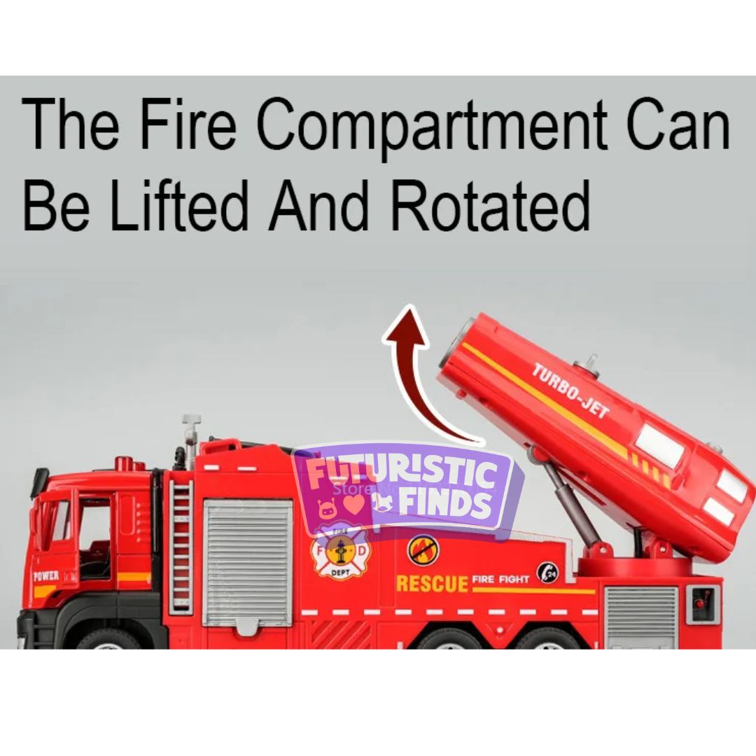 Diecast Fire Truck with Water Spray Function