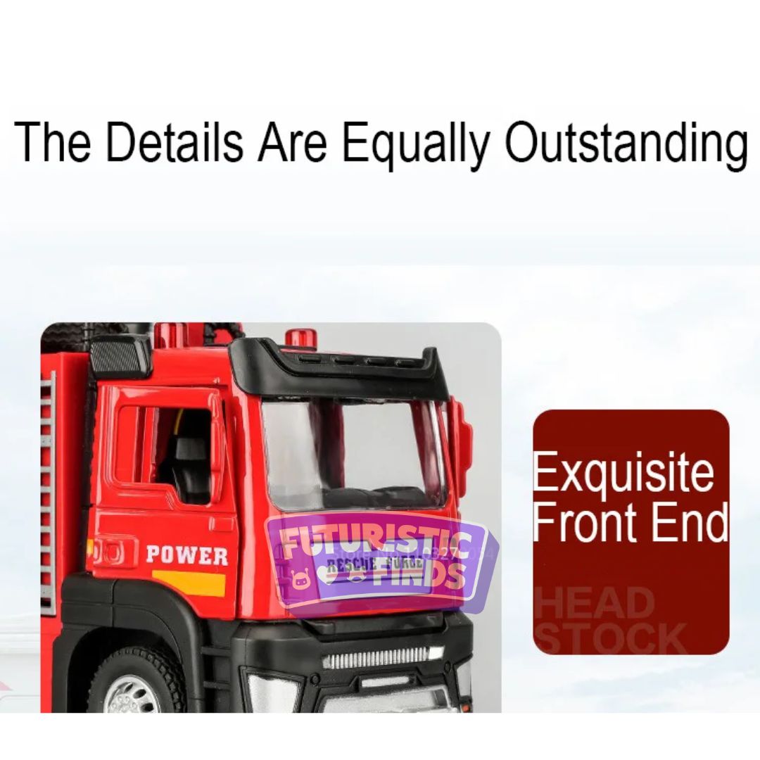 Diecast Fire Truck with Water Spray Function