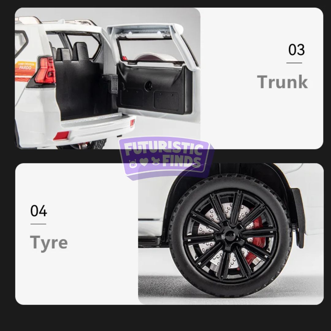 Toyota Prado Land Cruiser SUV Diecast Model – 1:24 Scale
