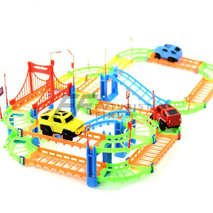 Multicolor Rail Puzzle Track