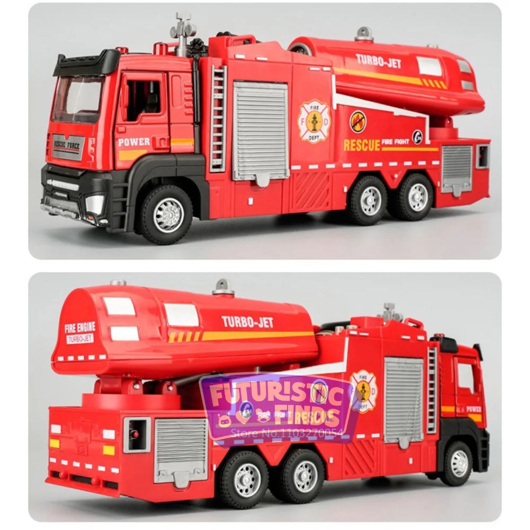 Diecast Fire Truck with Water Spray Function