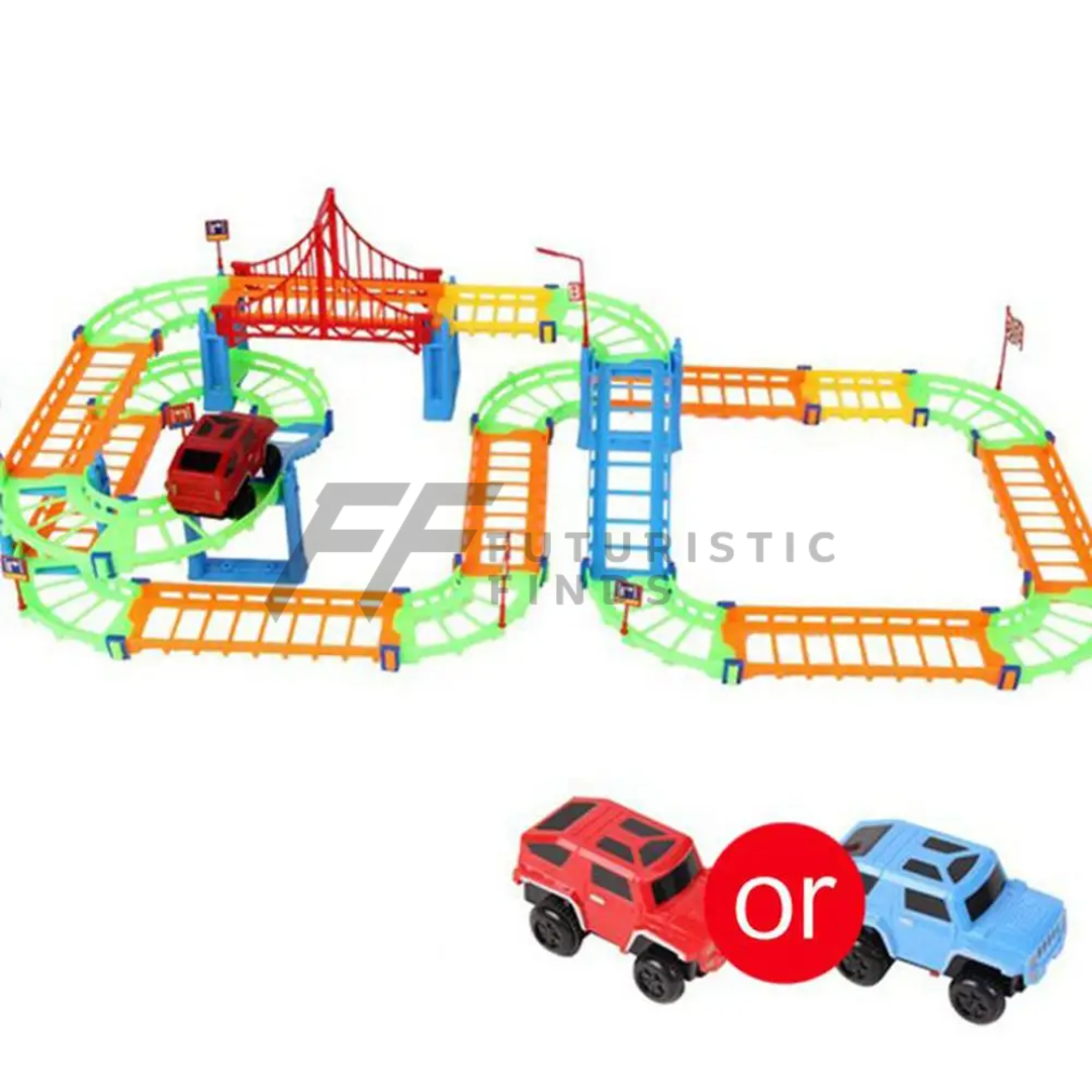 Multicolor Rail Puzzle Track