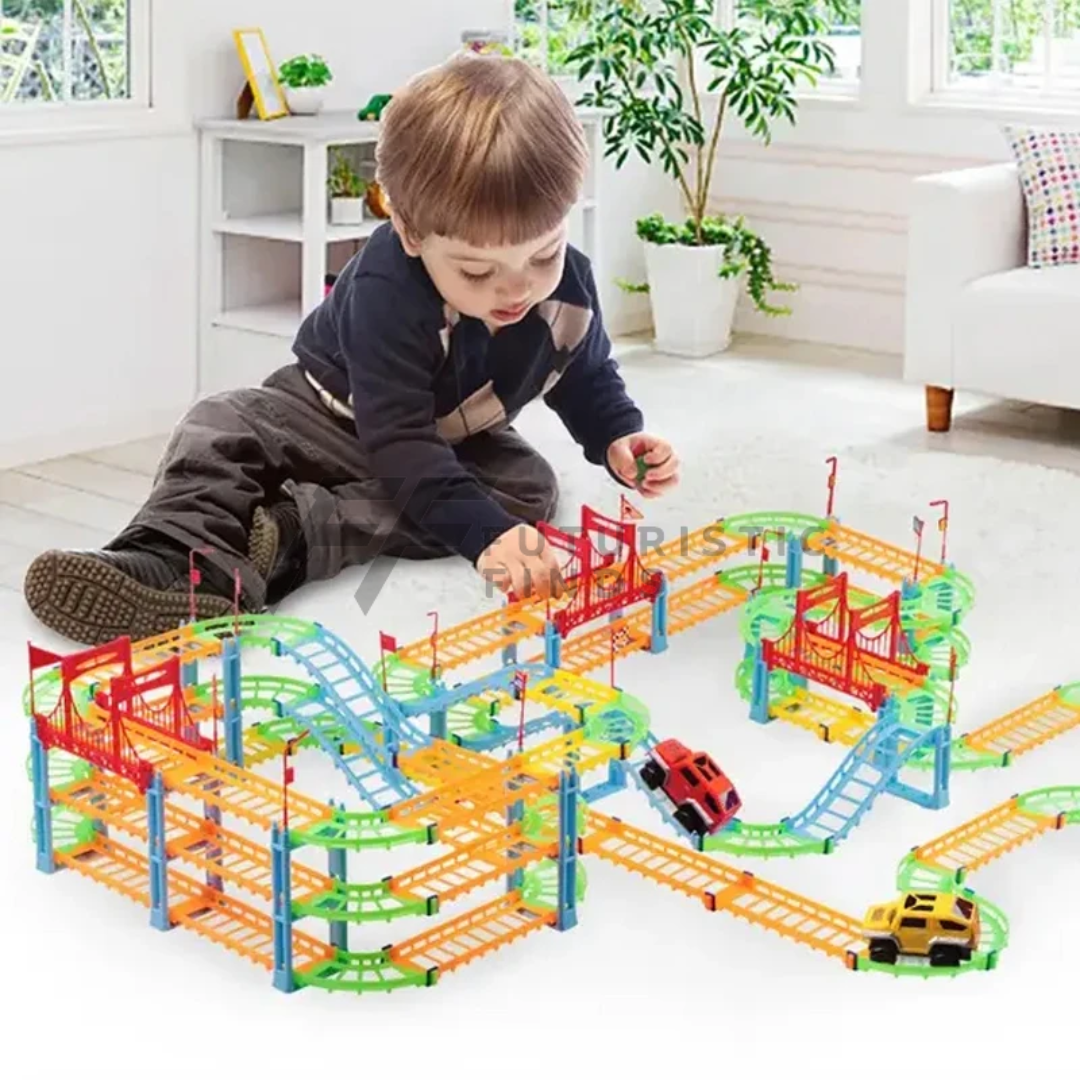 Multicolor Rail Puzzle Track