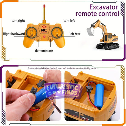 Remote Control Excavator Toy
