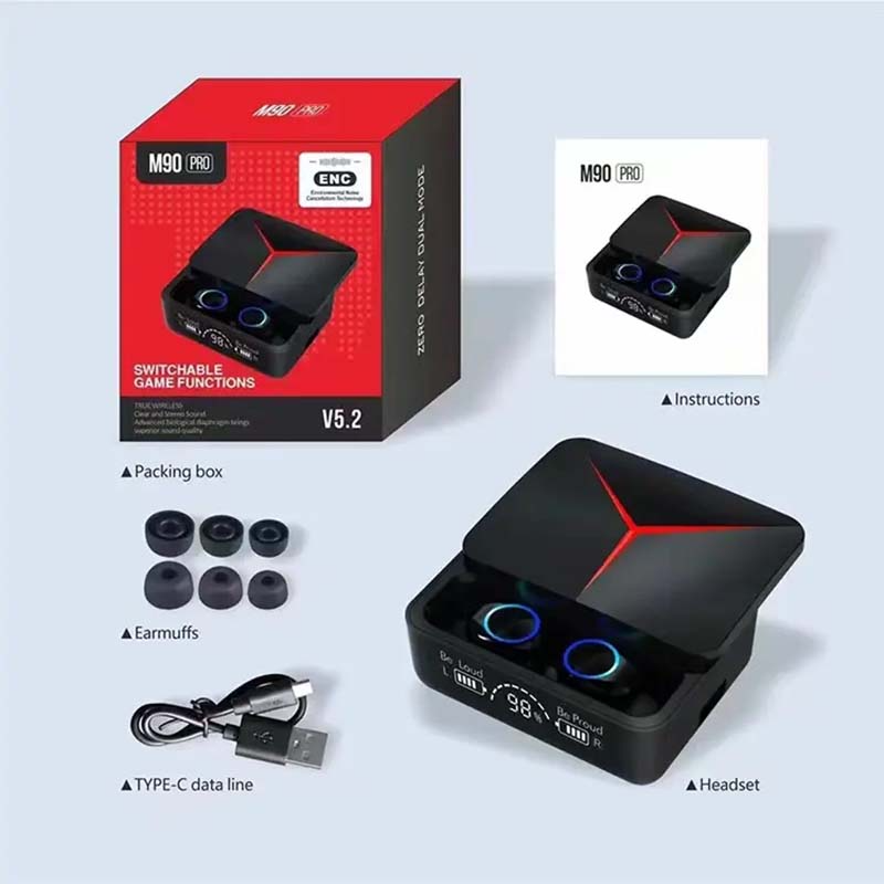 M90 Pro Wireless Earbuds for Android & Iphone