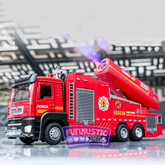 Diecast Fire Truck with Water Spray Function