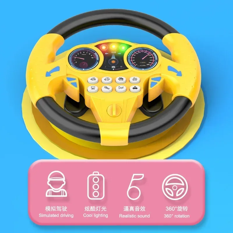 Musical Car Steering Wheel Toy