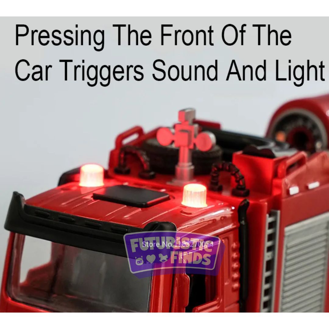 Diecast Fire Truck with Water Spray Function