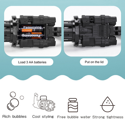 Bubble Blitz Gatling Fun - 8 Holes