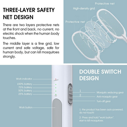 Rechargeable Mosquito & Fly Bug Racket