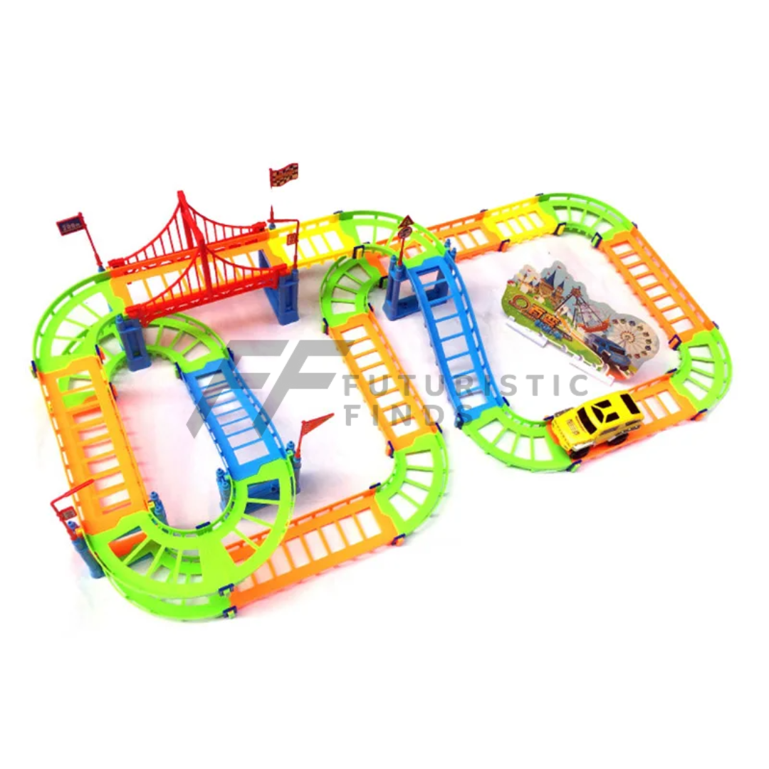 Multicolor Rail Puzzle Track