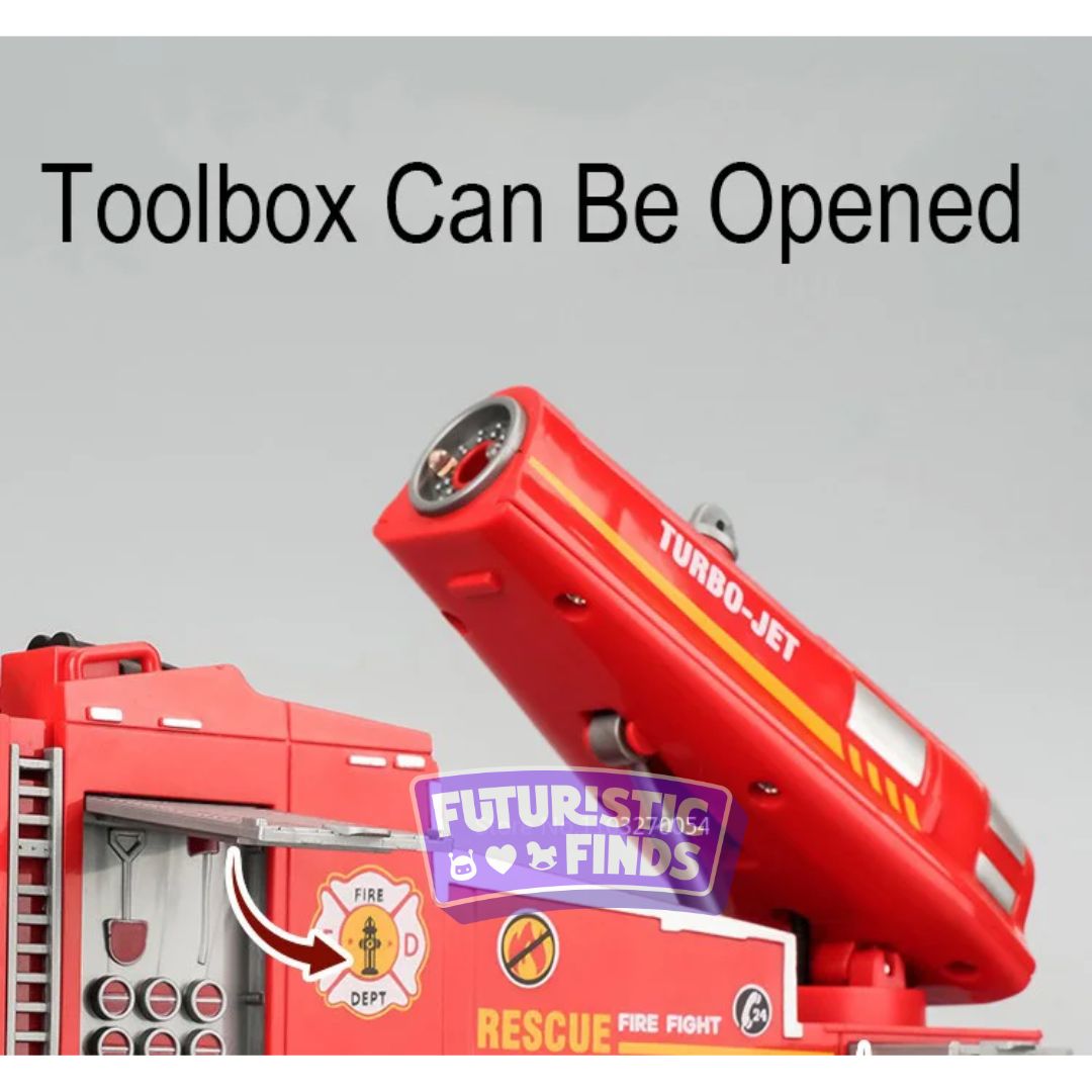 Diecast Fire Truck with Water Spray Function