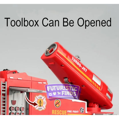 Diecast Fire Truck with Water Spray Function
