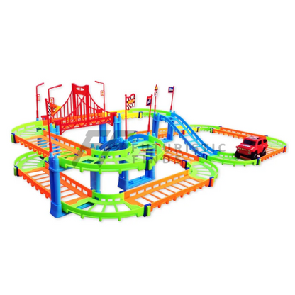 Multicolor Rail Puzzle Track