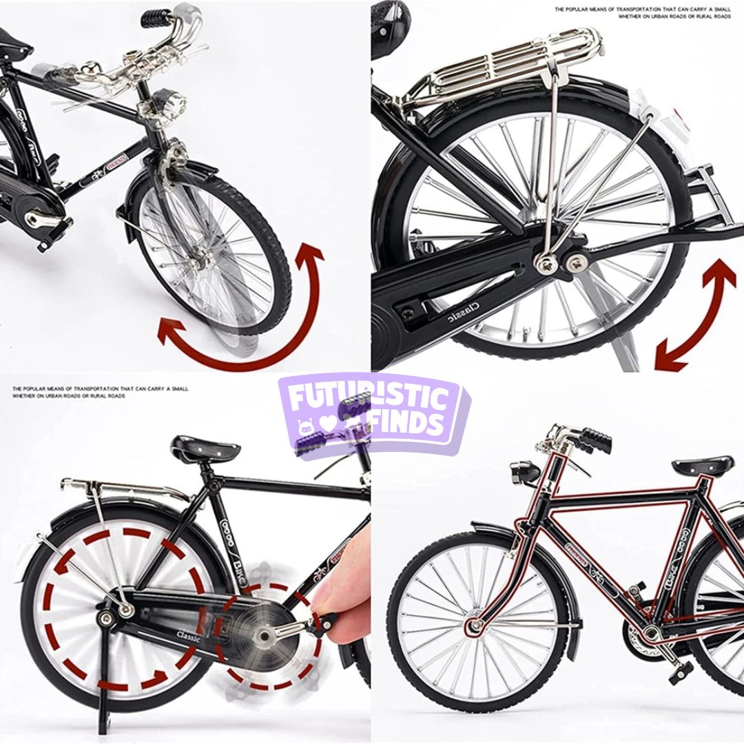 Retro Alloy Bicycle Diecast Model – 1:10 Scale
