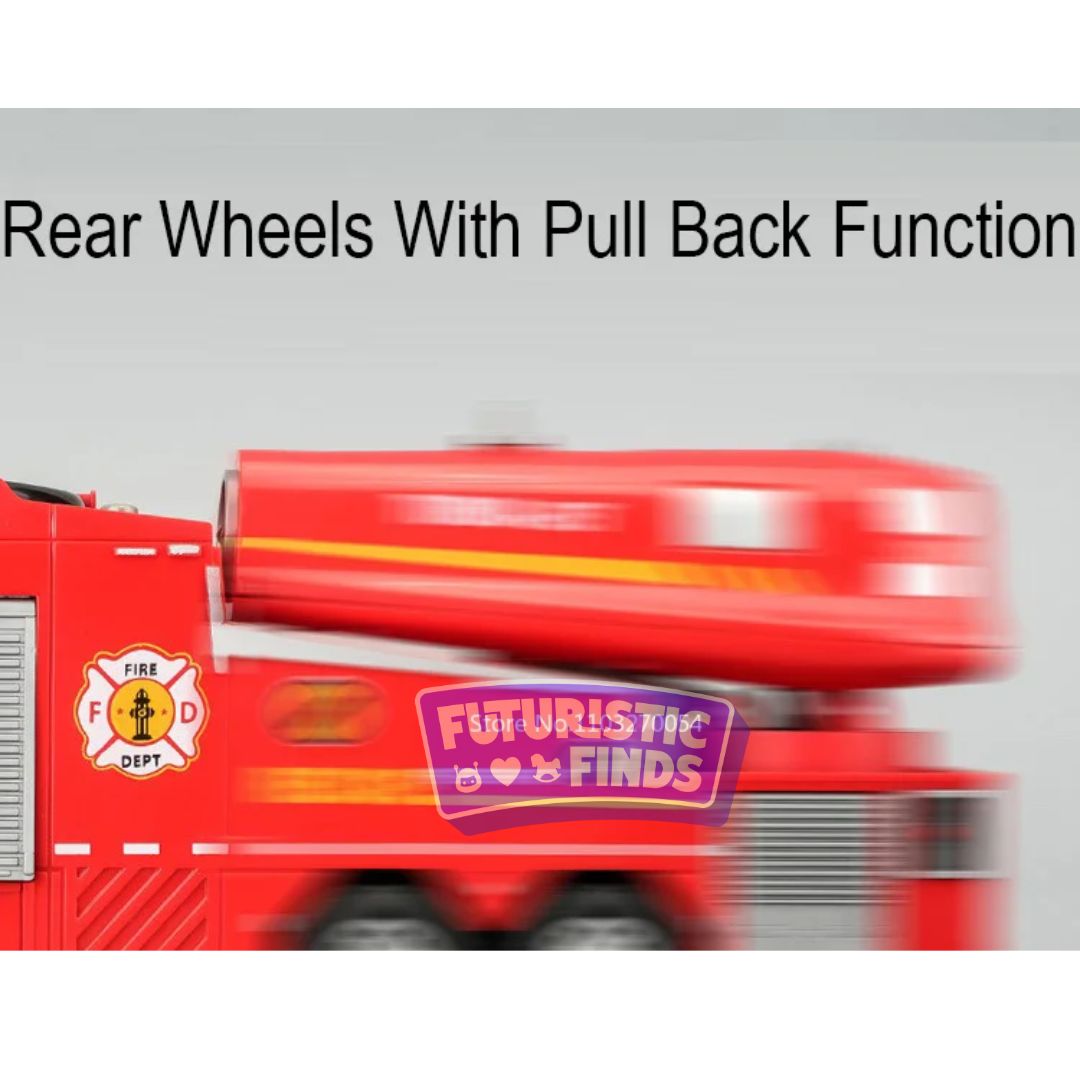 Diecast Fire Truck with Water Spray Function