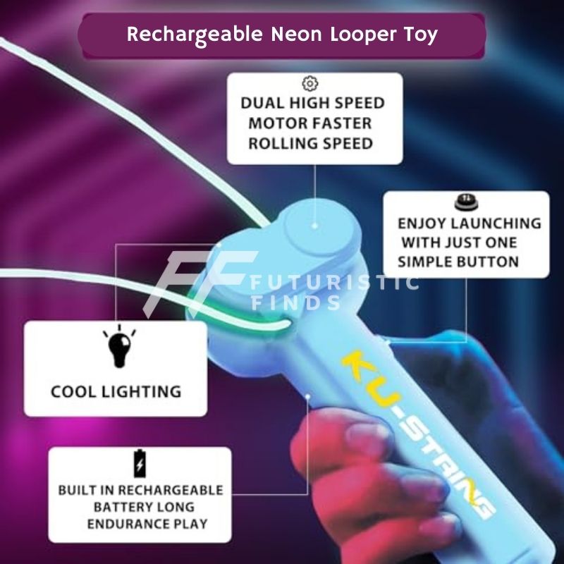 Rechargeable Neon Rope Looper Toy