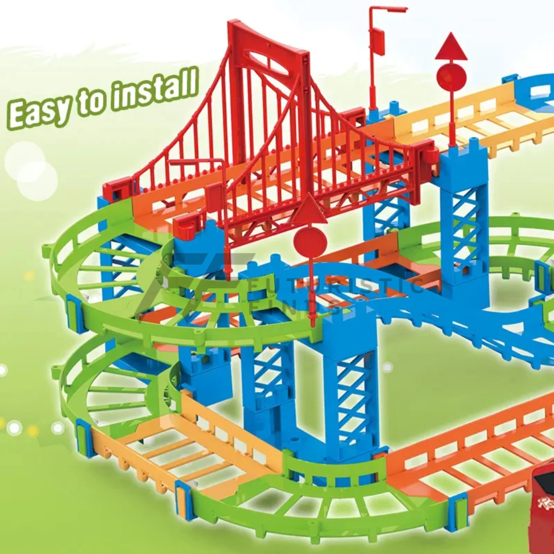 Multicolor Rail Puzzle Track